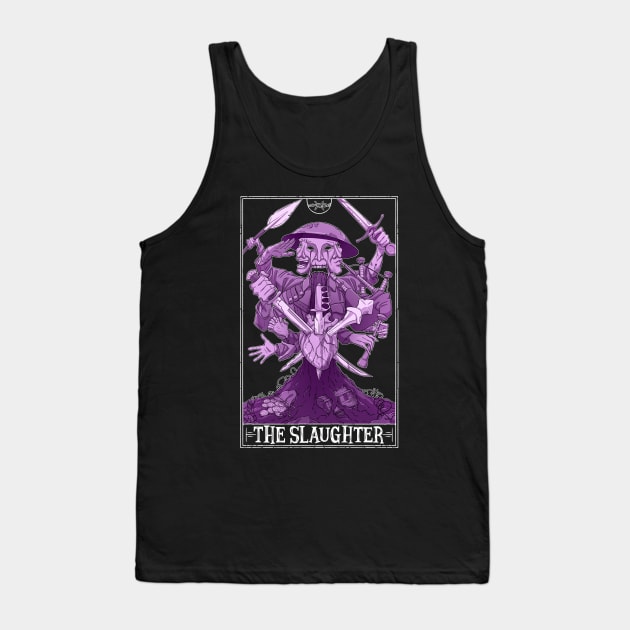 The Slaughter Tarotesque (dark) Tank Top by Rusty Quill